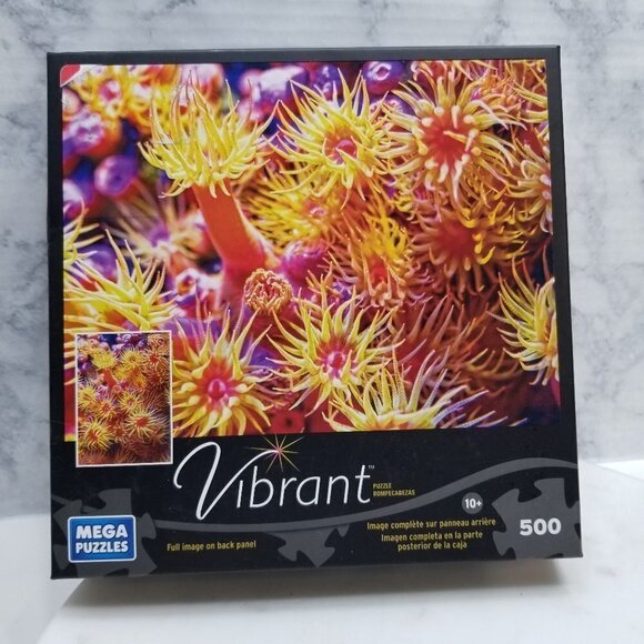 VIBRANT Puzzle "A Colony of Sea Anemone" by Mega‎ Puzzle 500 Pieces New Sealed - Picture 1 of 5